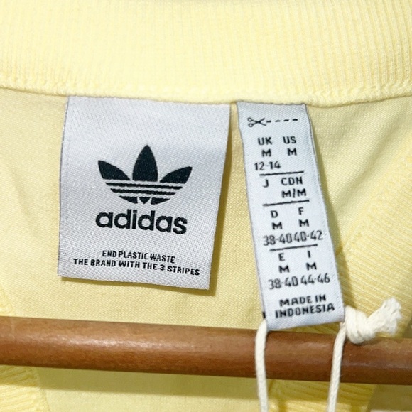 Adidas Originals Almost Yellow Cropped Lightweight Raceback Tank Top NEW - Picture 4 of 11